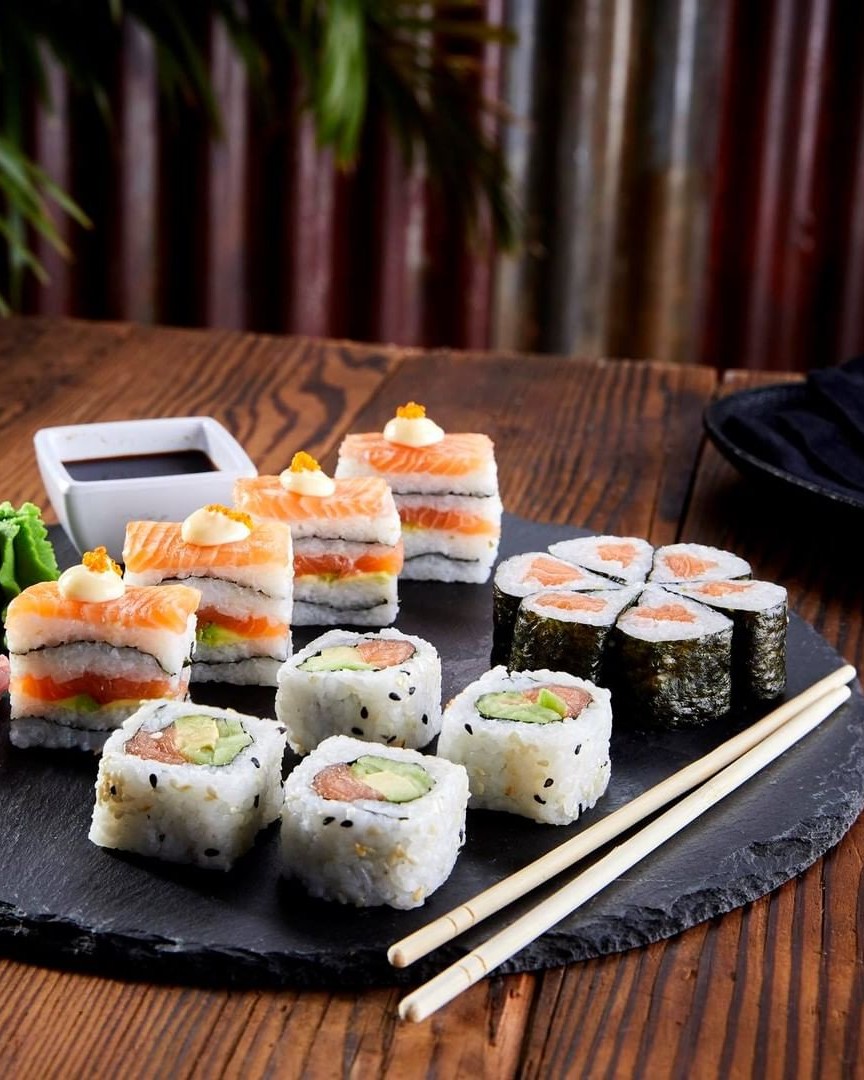Fresh sushi platter at Jozi Gin Morningside